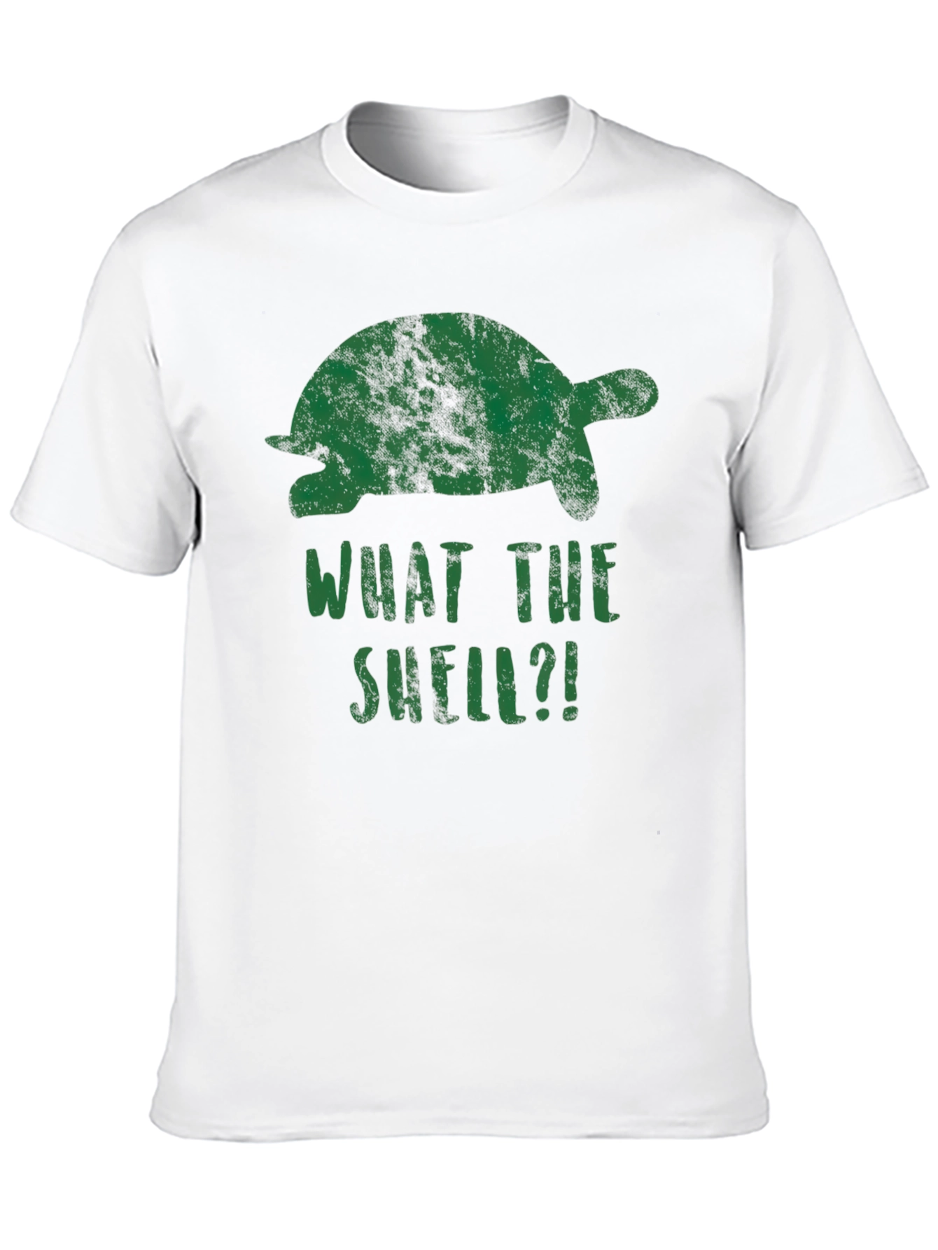 What The Shell?! Turtle Graphic Print T-Shirt
