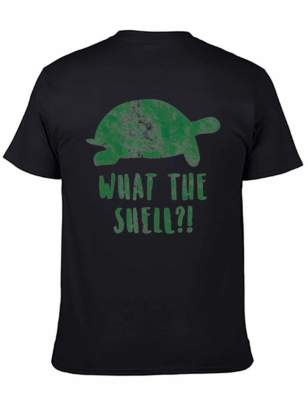 What The Shell?! Turtle Graphic Print T-Shirt
