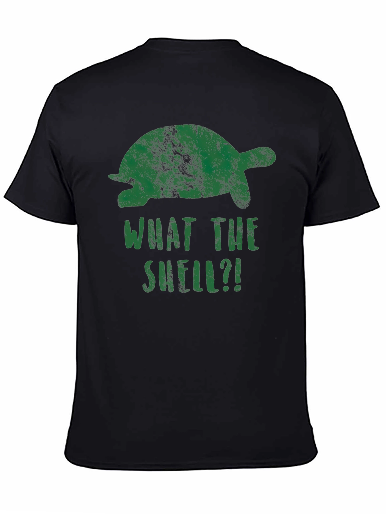 What The Shell?! Turtle Graphic Print T-Shirt