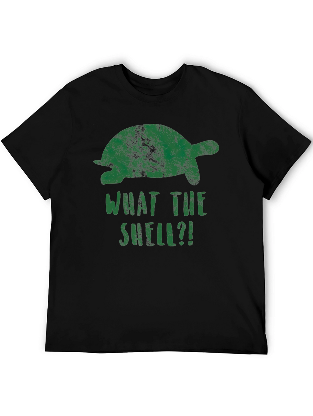 What The Shell?! Turtle Graphic Print T-Shirt
