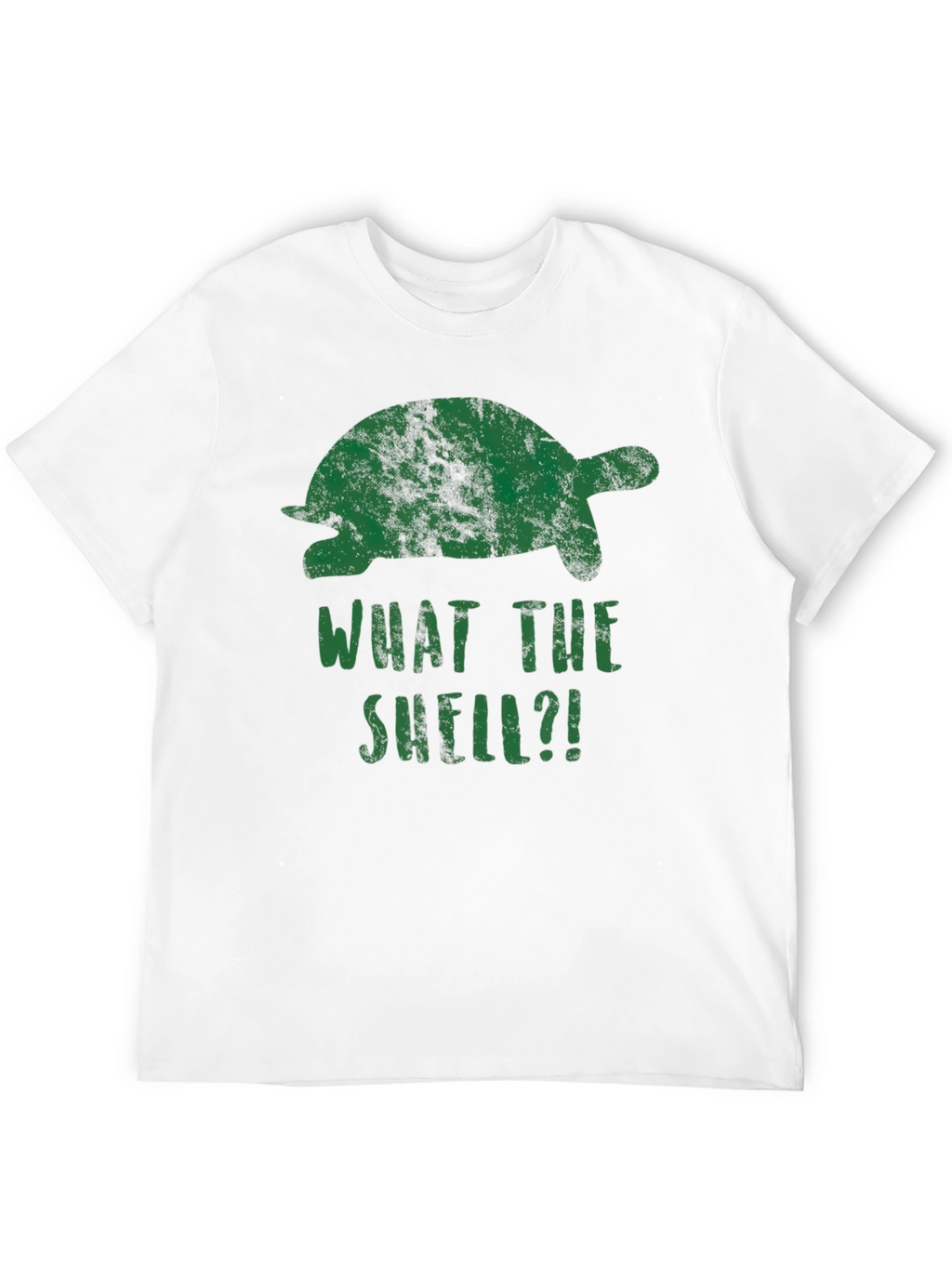 What The Shell?! Turtle Graphic Print T-Shirt