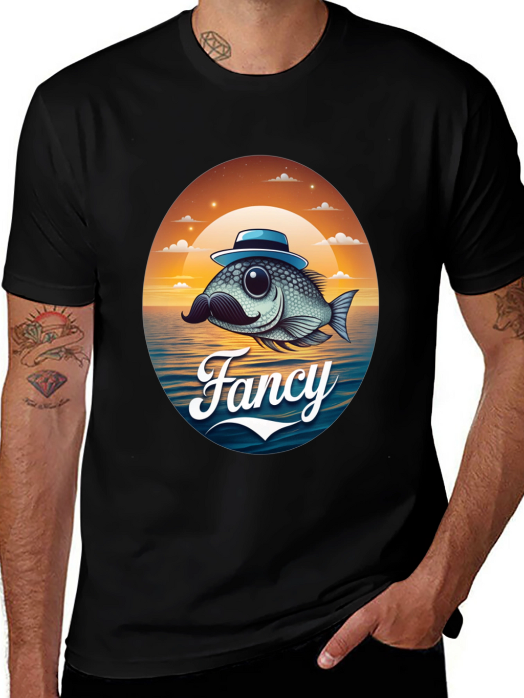Fancy Fish Graphic T-Shirt - Unique Design