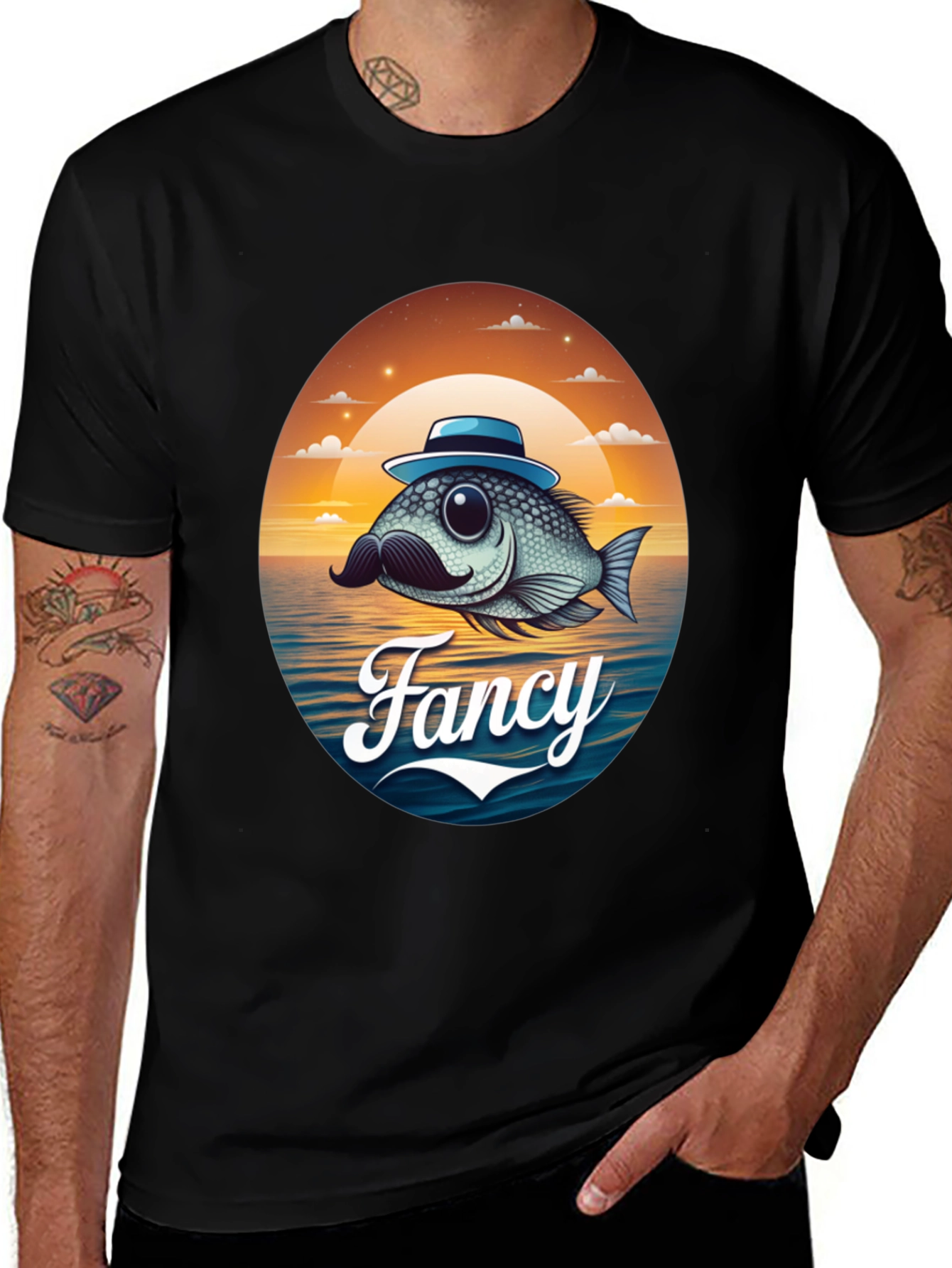 Fancy Fish Graphic T-Shirt - Unique Design