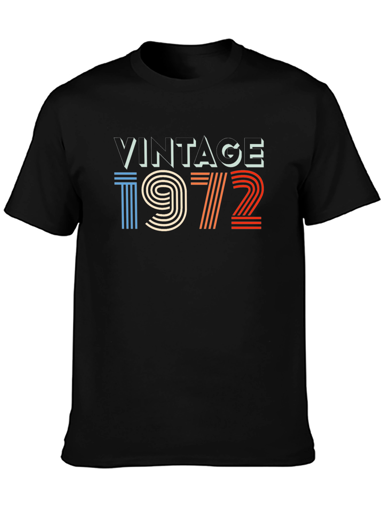 Vintage 1972 Graphic Tee - Retro Birthday Shirt