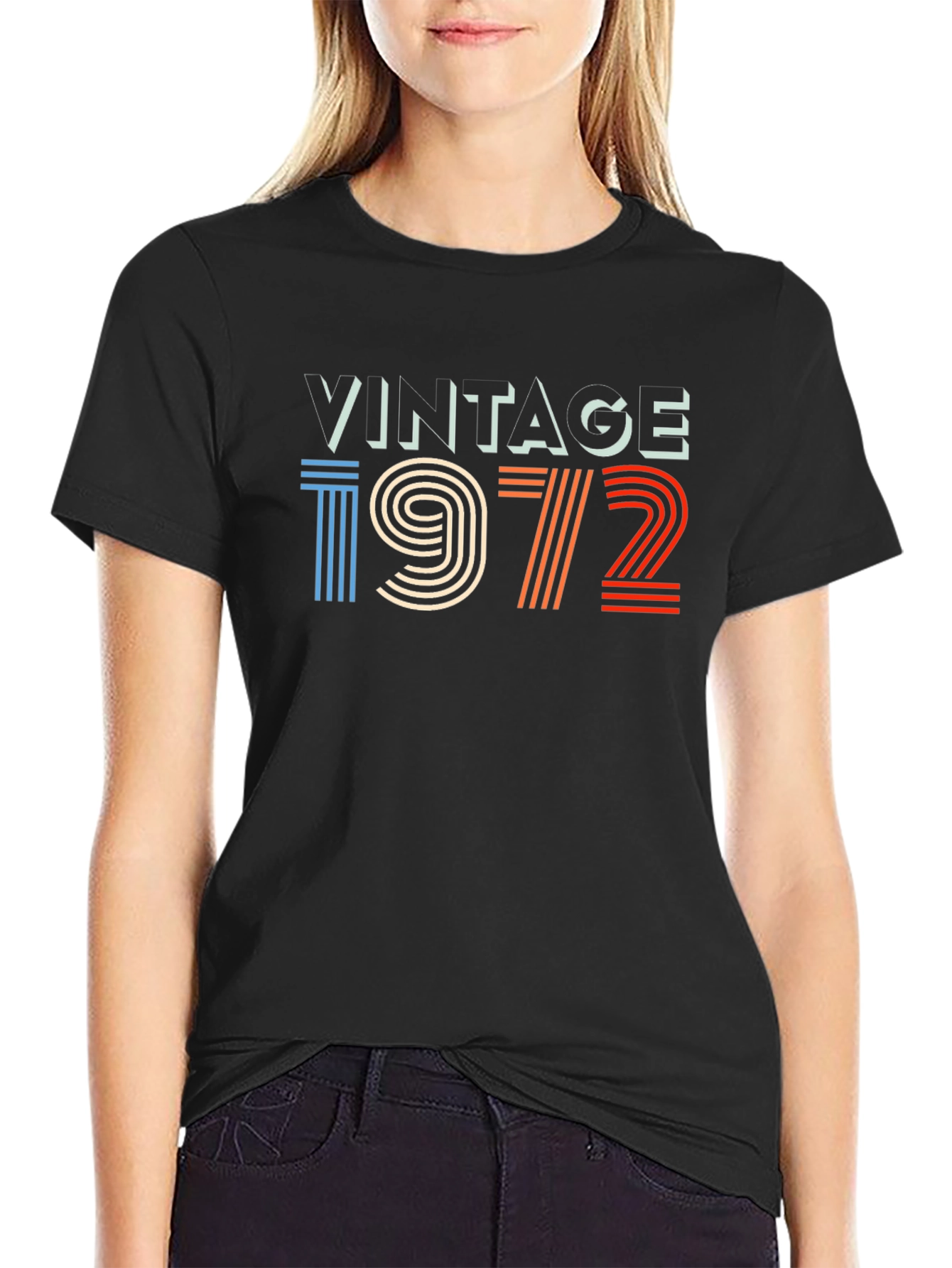 Vintage 1972 Graphic Tee - Retro Birthday Shirt