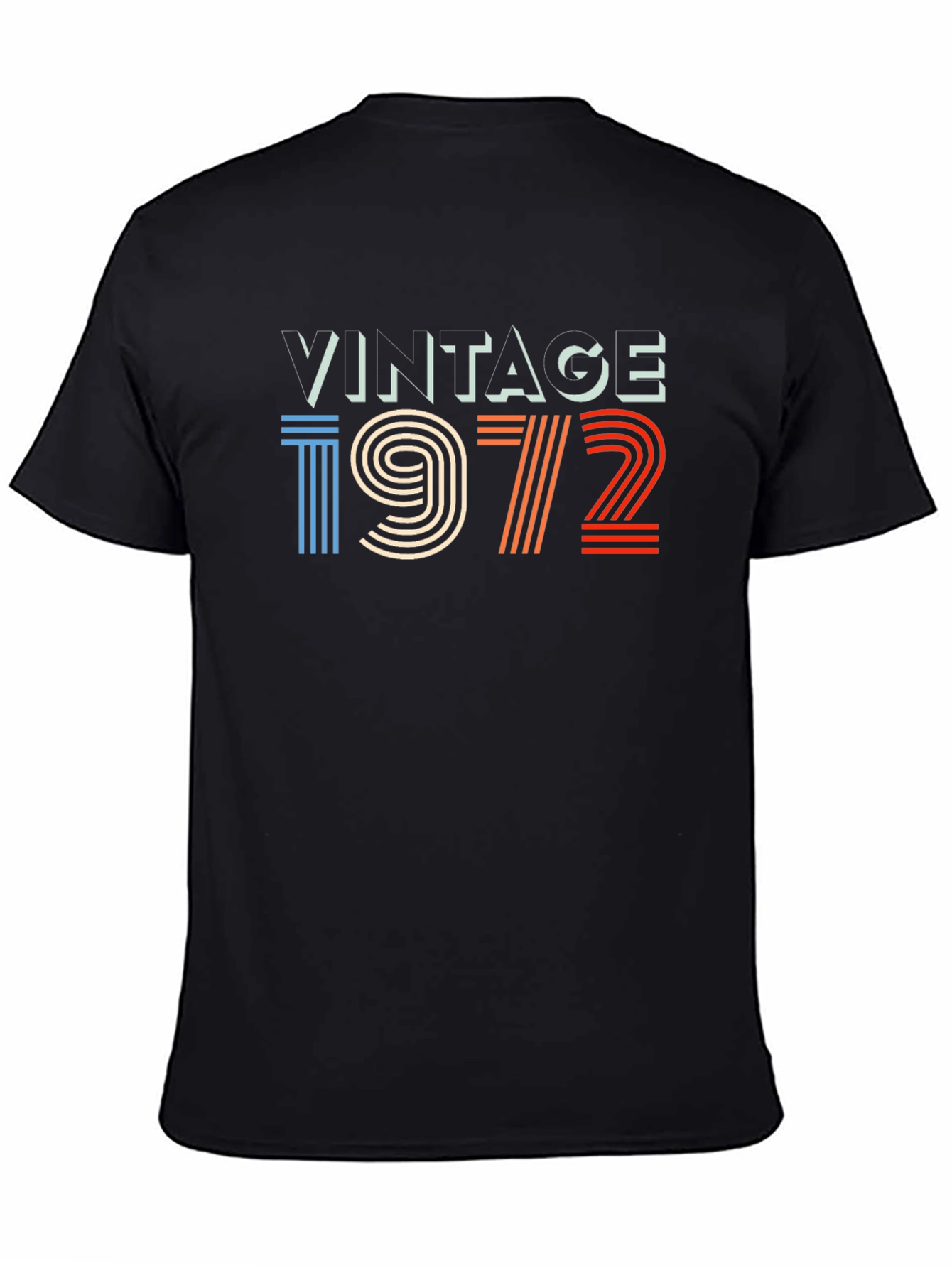 Vintage 1972 Graphic Tee - Retro Birthday Shirt