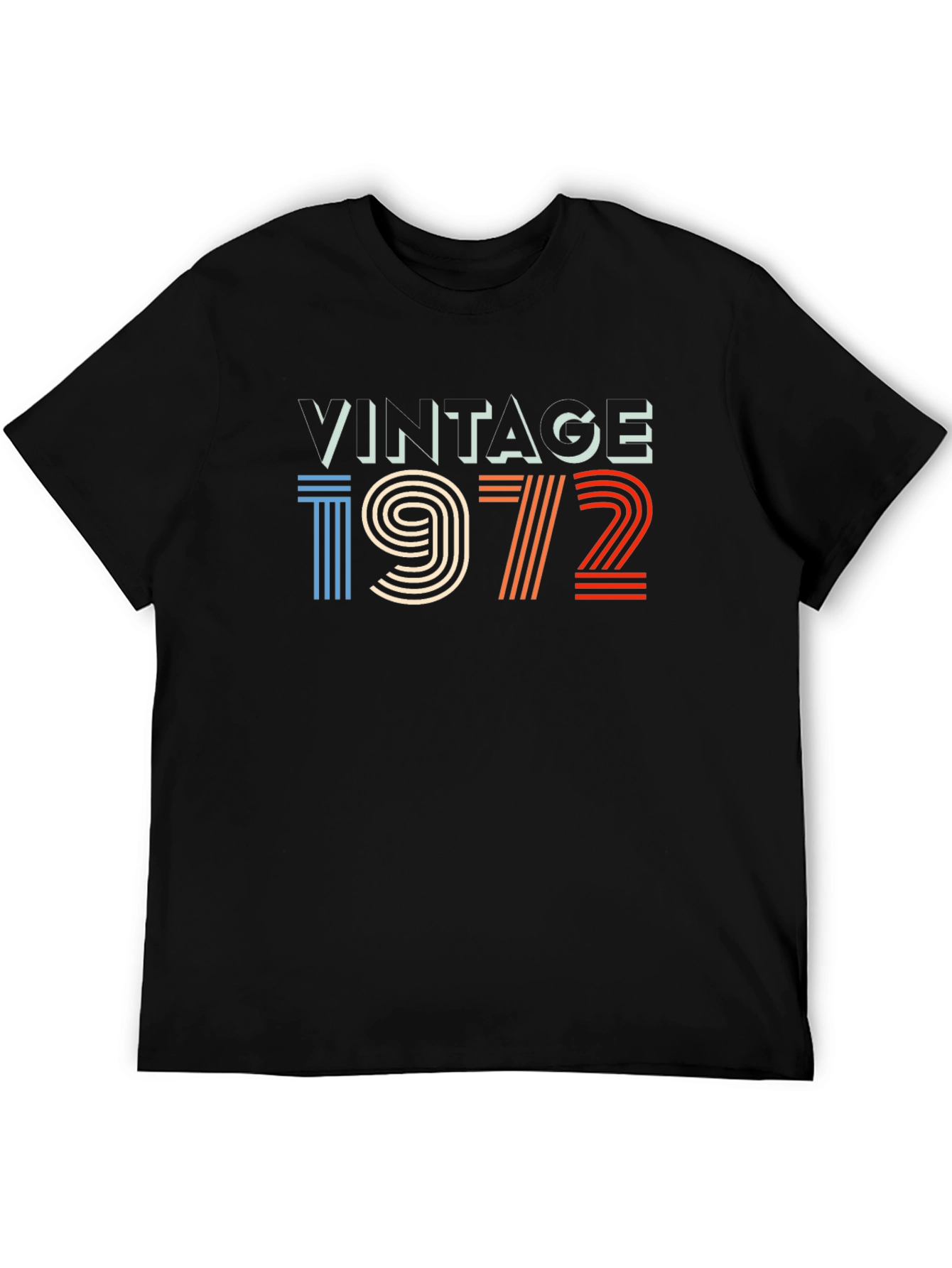 Vintage 1972 Graphic Tee - Retro Birthday Shirt