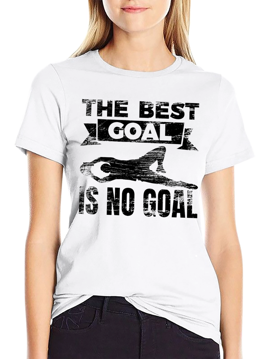 The Best Goal is No Goal Black T-Shirt