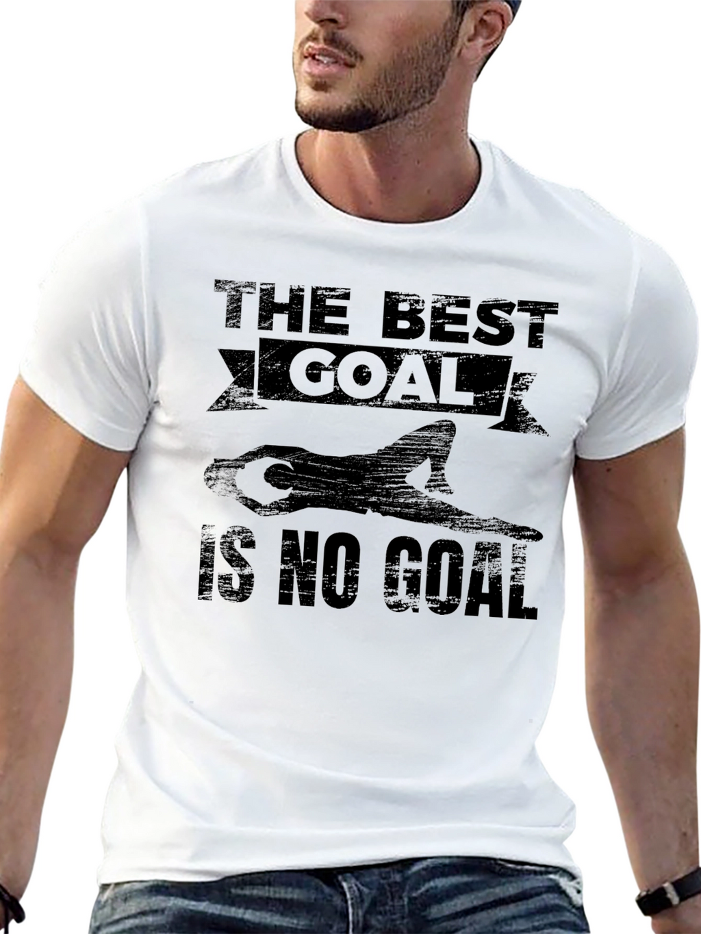 The Best Goal is No Goal Black T-Shirt