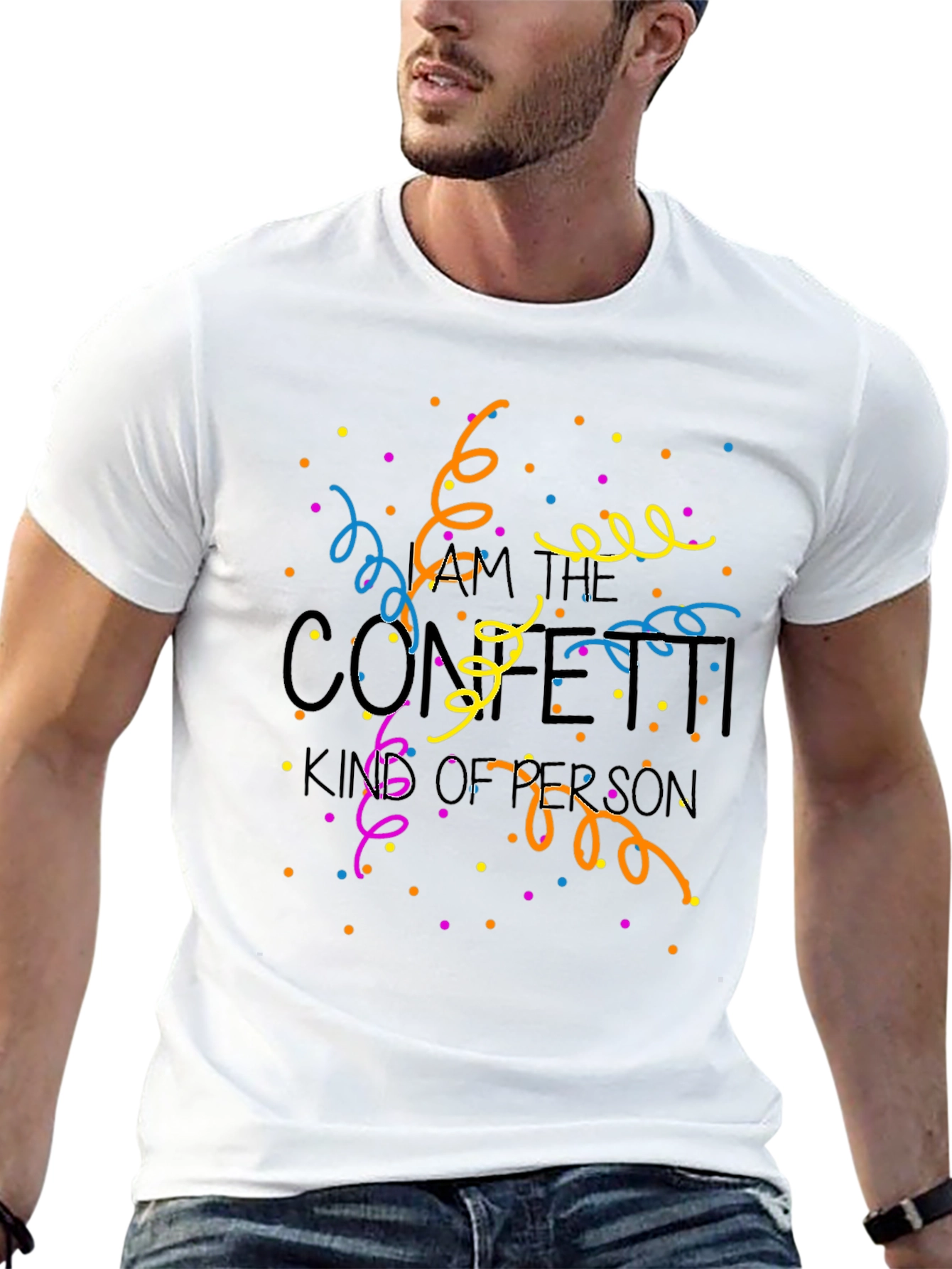 Confetti King T-Shirt - Novelty Party Tee