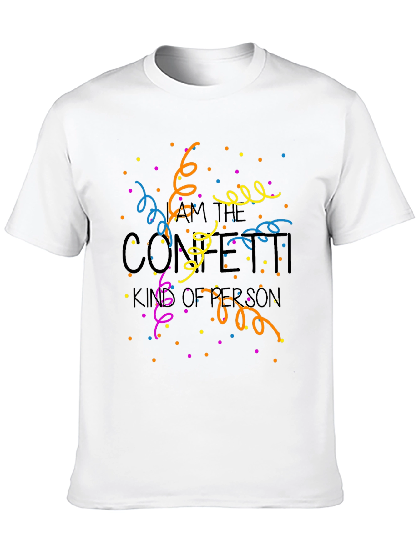Confetti King T-Shirt - Novelty Party Tee