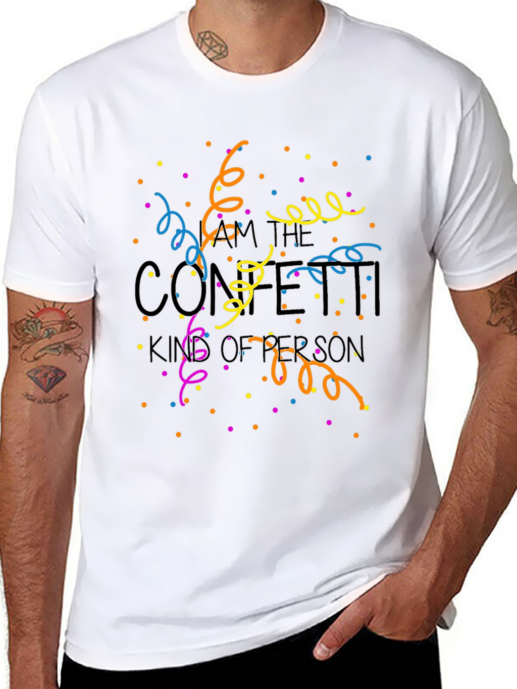 Confetti King T-Shirt - Novelty Party Tee