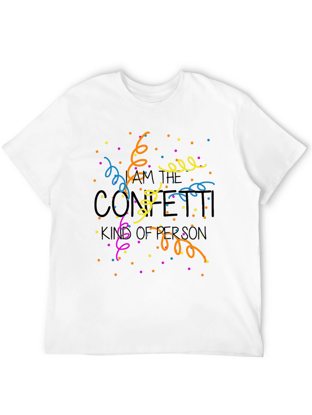 Confetti King T-Shirt - Novelty Party Tee