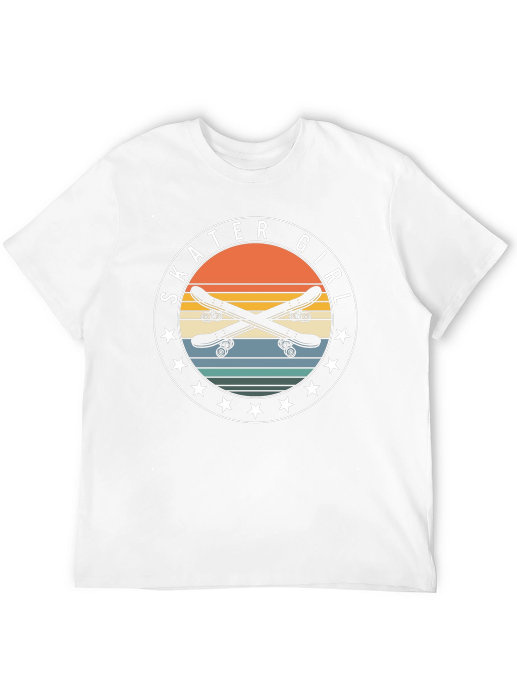 Skater Girl Retro Graphic Tee