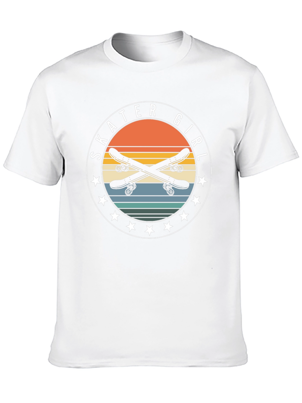 Skater Girl Retro Graphic Tee