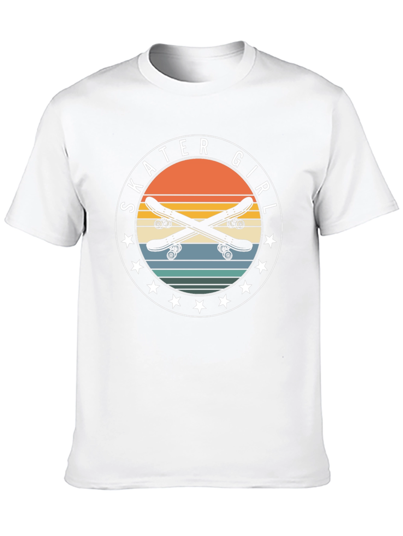 Skater Girl Retro Graphic Tee