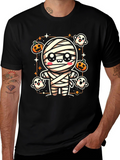 Cute Halloween Mummy Graphic T-Shirt