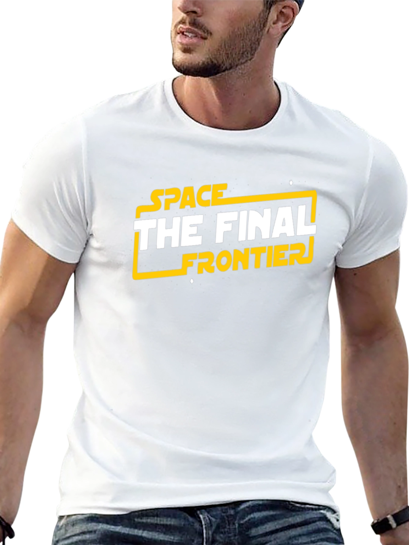 Space The Final Frontier Black T-Shirt
