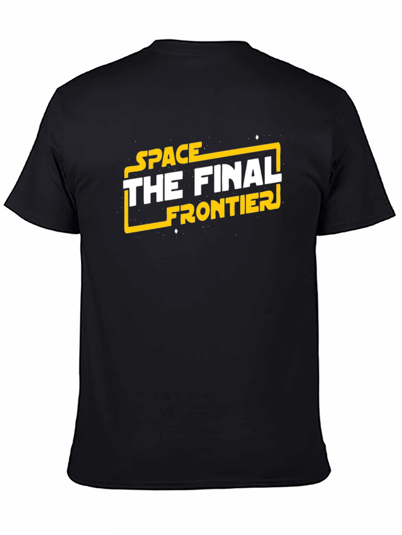 Space The Final Frontier Black T-Shirt