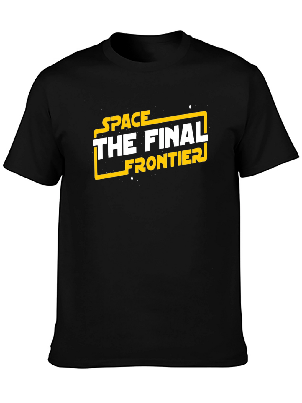Space The Final Frontier Black T-Shirt