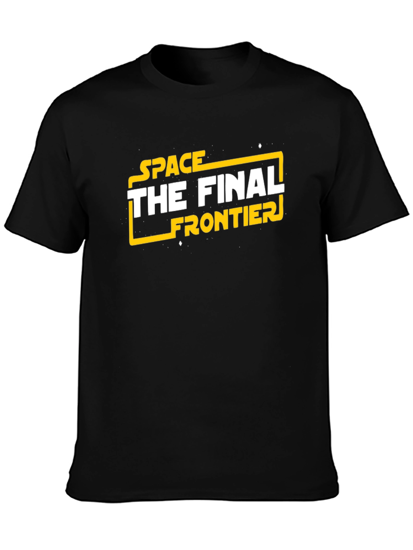 Space The Final Frontier Black T-Shirt
