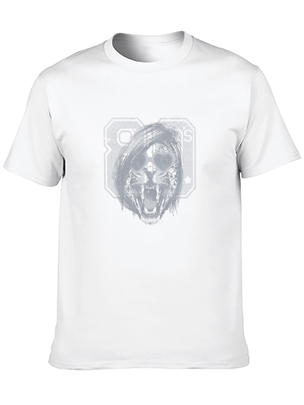 80s Pop Graphic T-Shirt - Distressed Print
