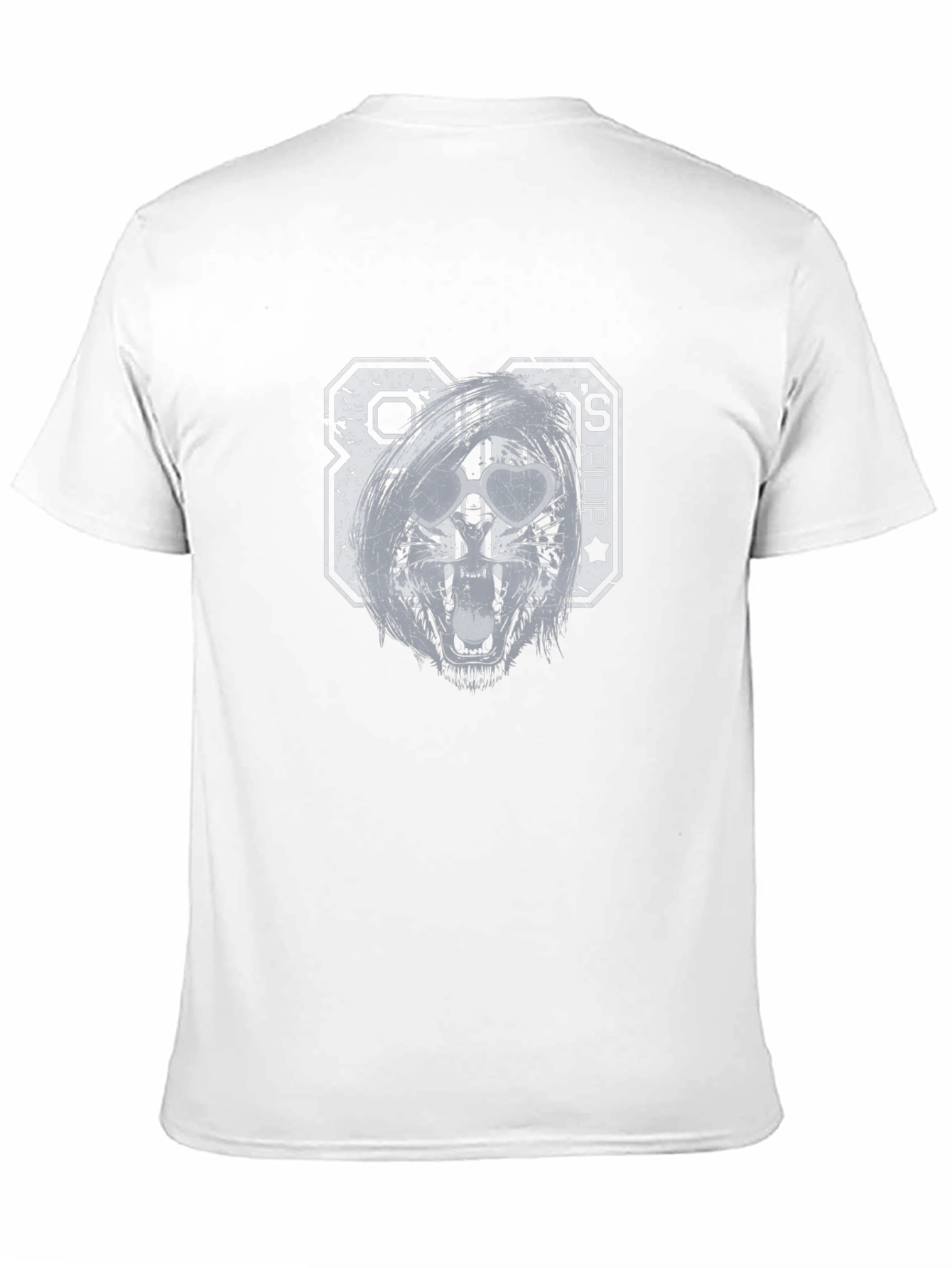 80s Pop Graphic T-Shirt - Distressed Print