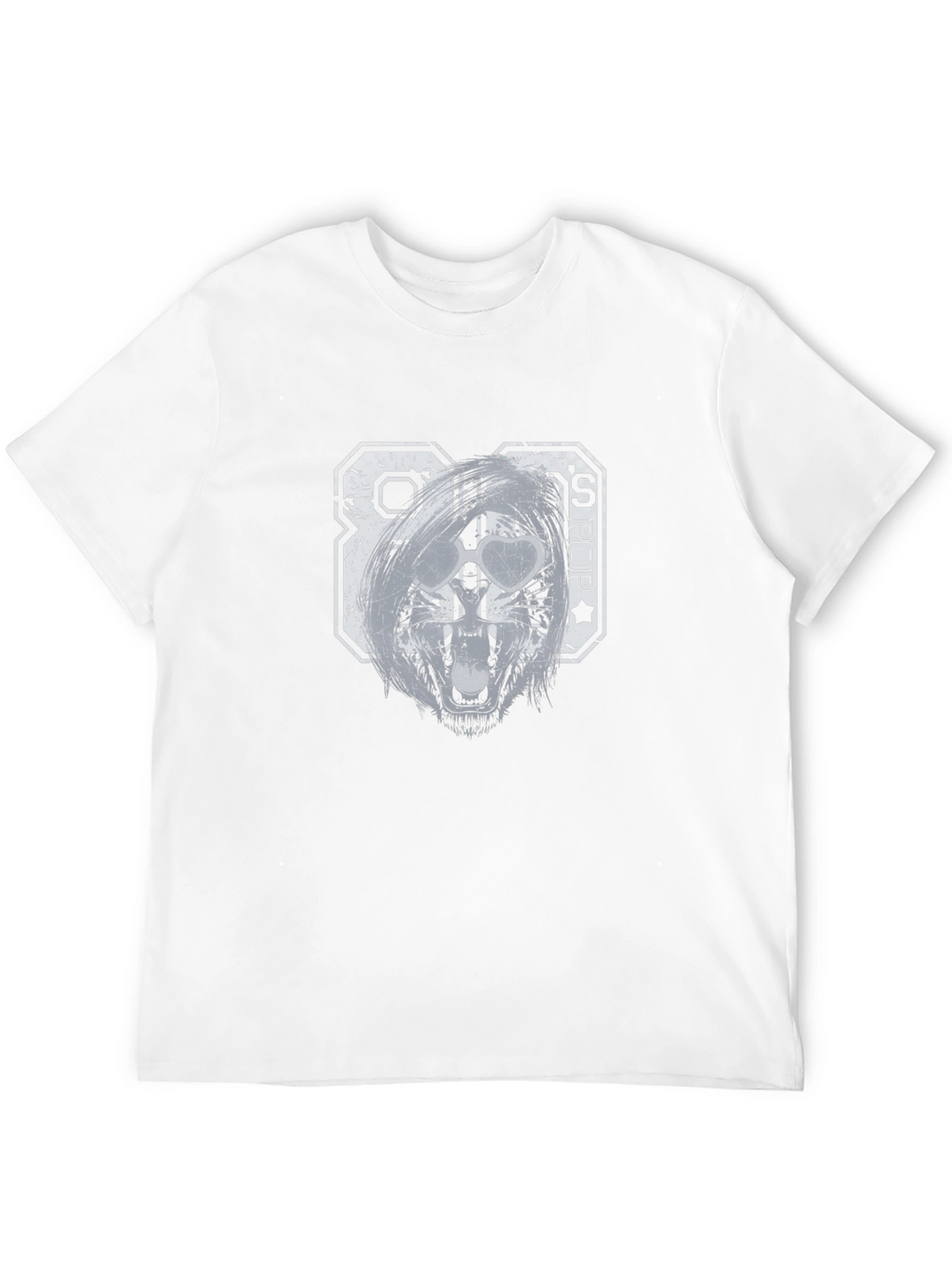 80s Pop Graphic T-Shirt - Distressed Print