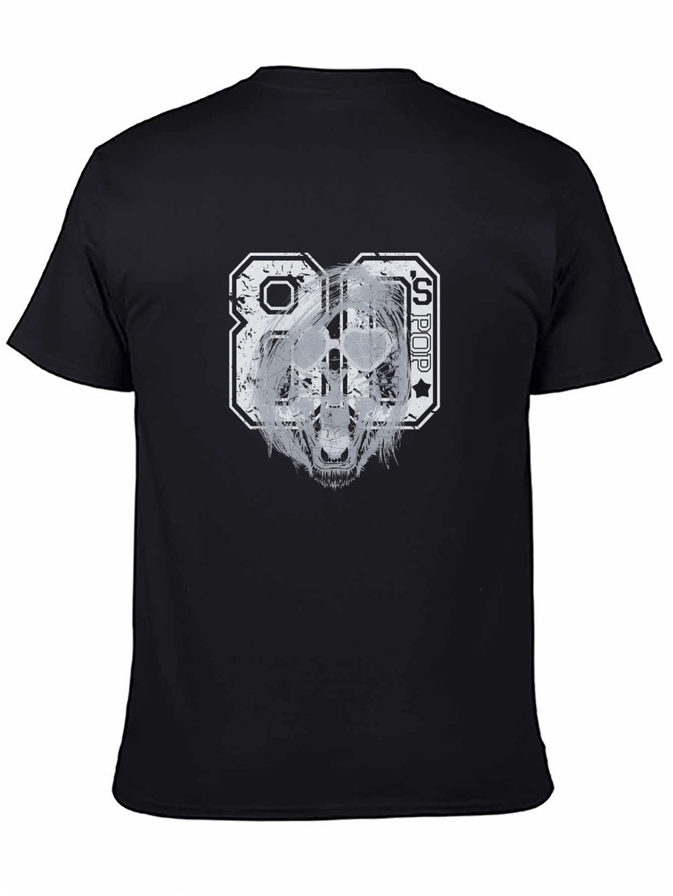 80s Pop Graphic T-Shirt - Distressed Print