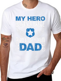 My Hero Wears a Badge Dad T-Shirt