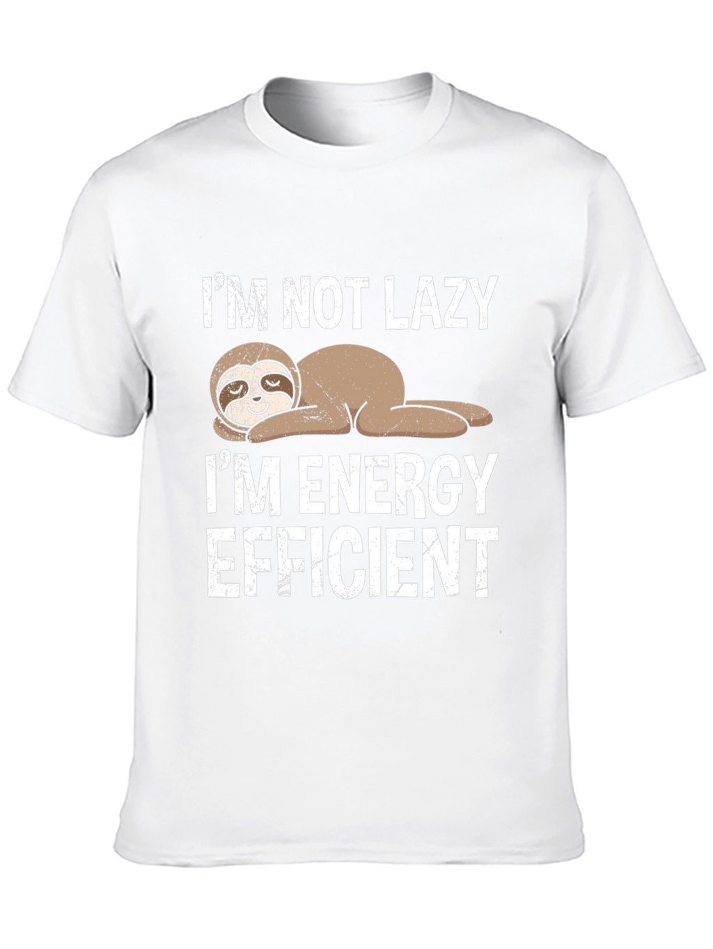 Funny Sloth Energy Efficient Graphic Tee