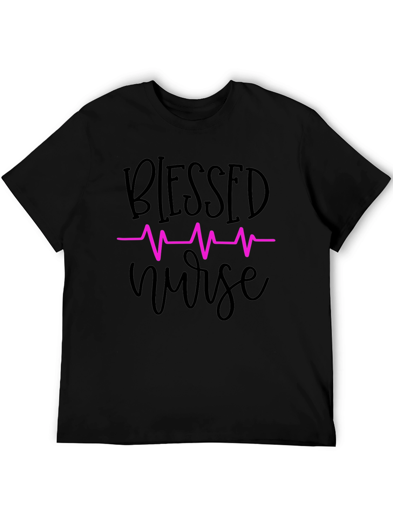 Blessed Nurse T-Shirt - Heartbeat Design