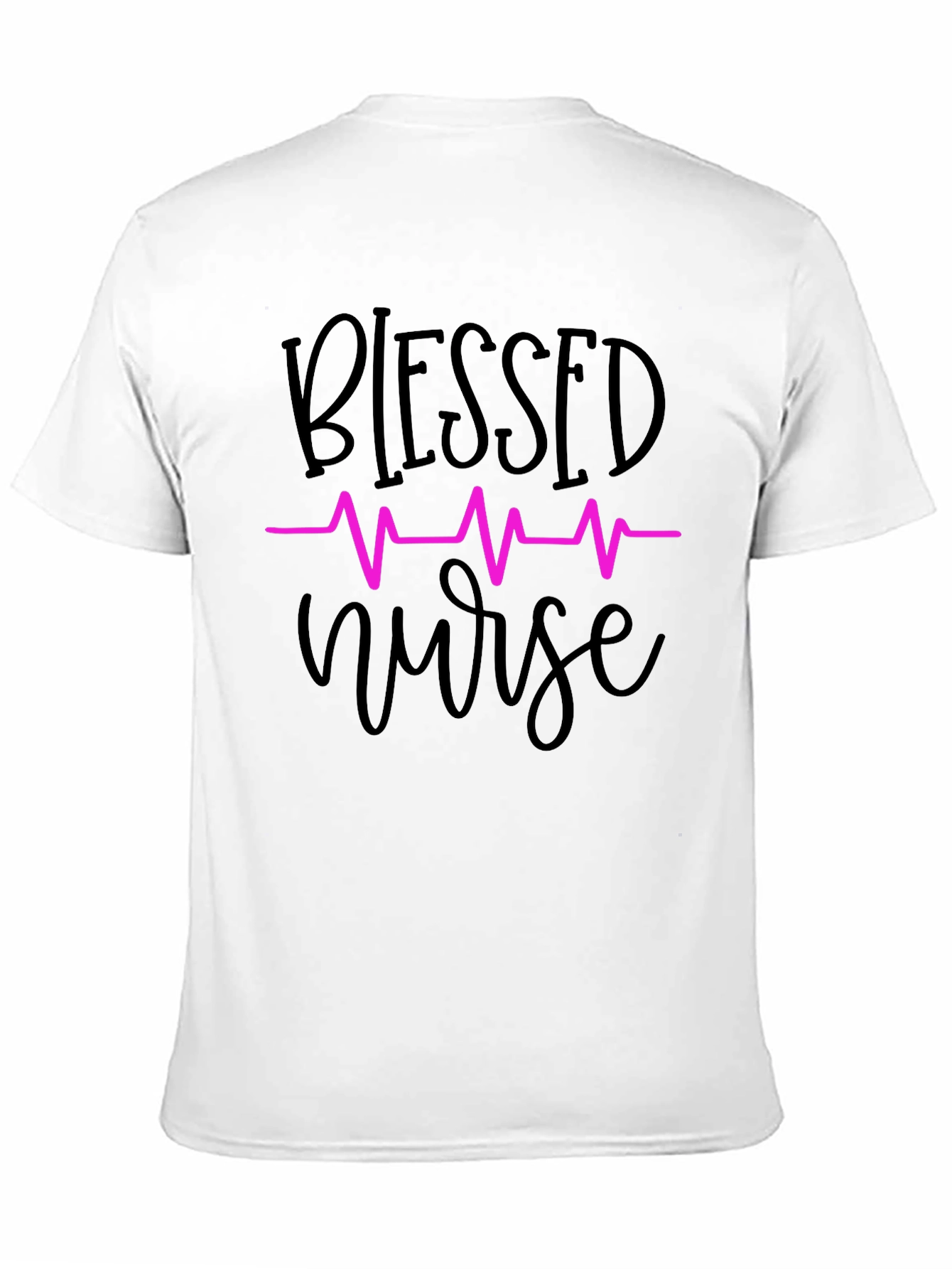 Blessed Nurse T-Shirt - Heartbeat Design