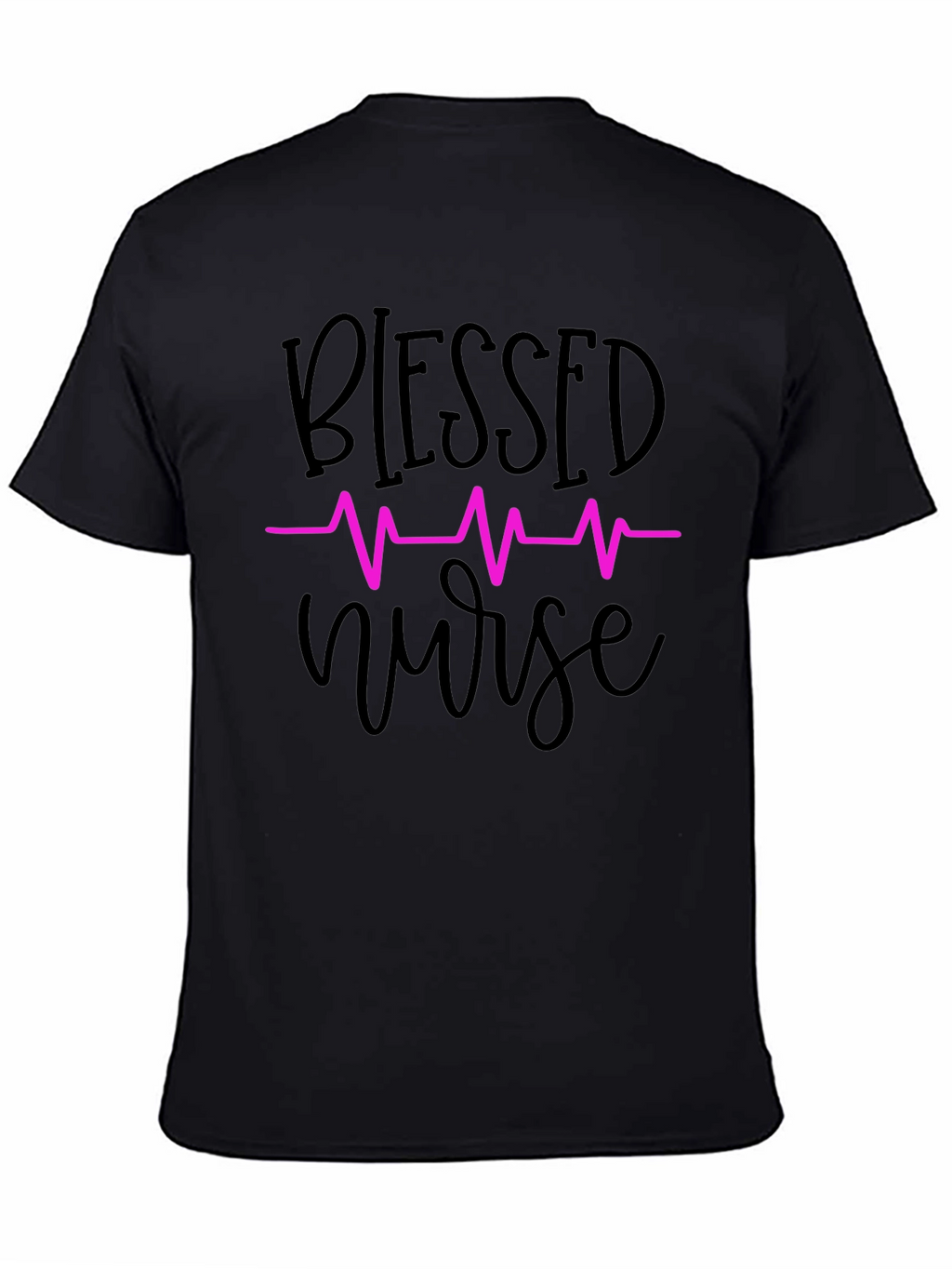 Blessed Nurse T-Shirt - Heartbeat Design