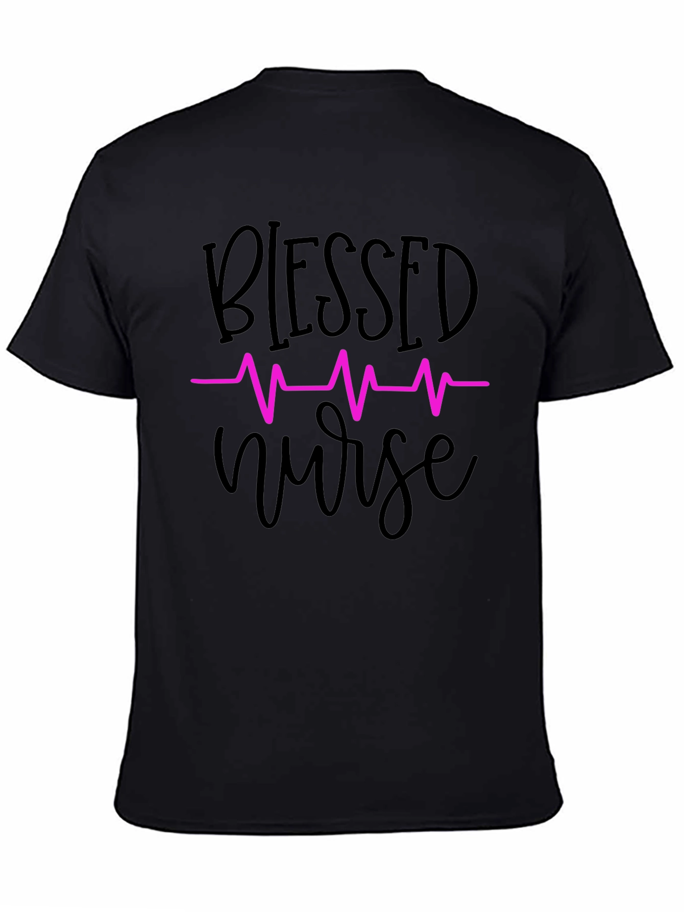 Blessed Nurse T-Shirt - Heartbeat Design