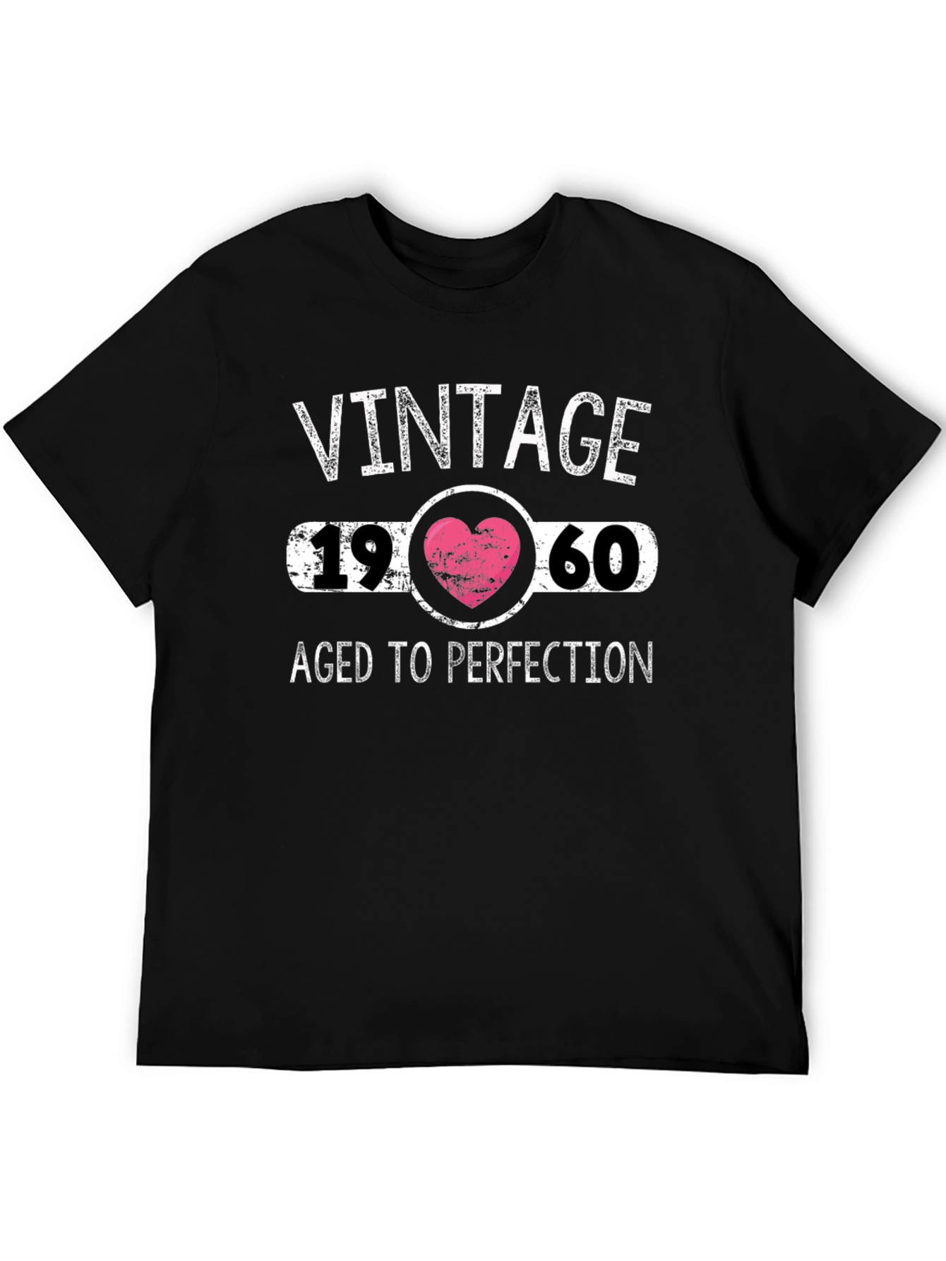 Vintage Aged To Perfection 1960 Heart Graphic T-Shirt