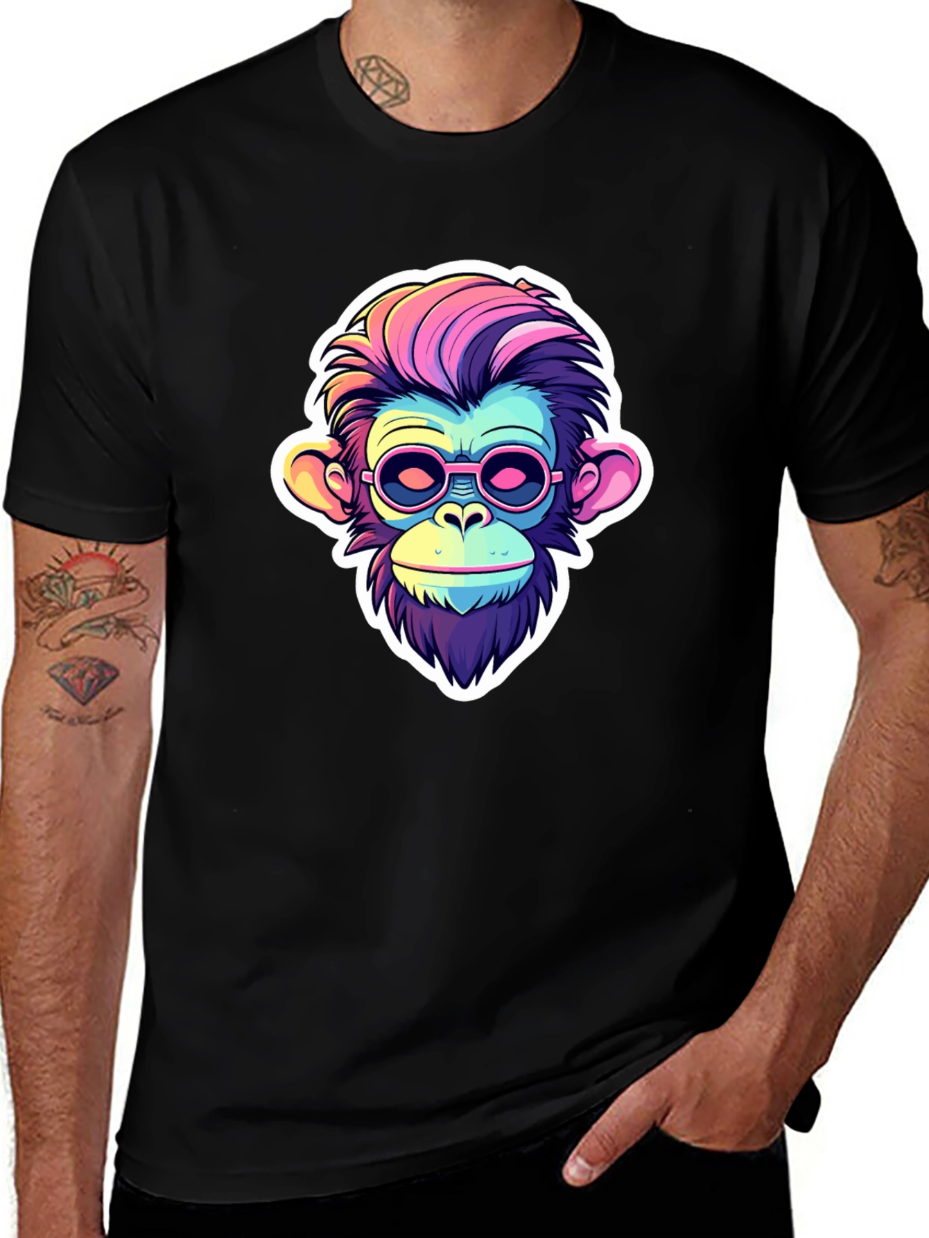 Funky Monkey Graphic Tee - Cool Ape Design