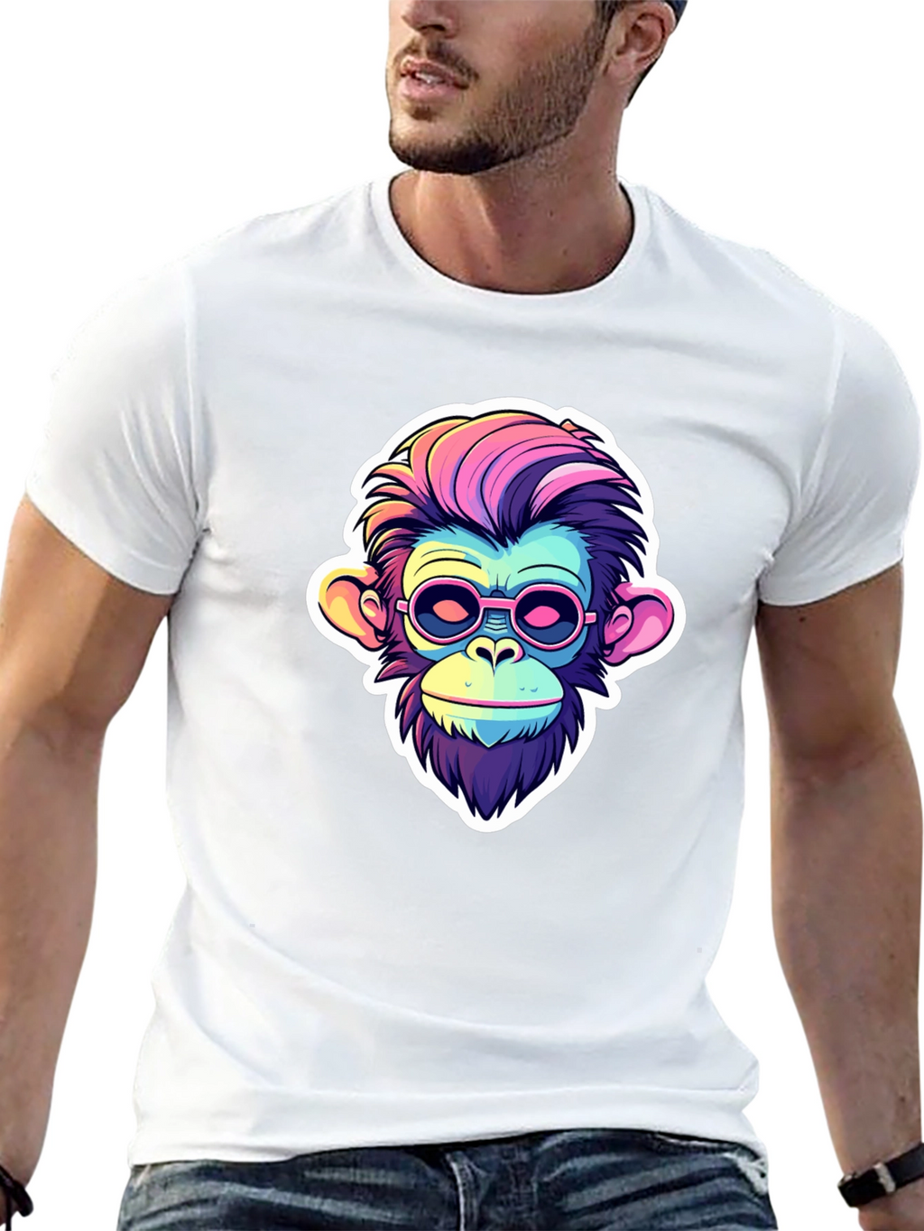 Funky Monkey Graphic Tee - Cool Ape Design