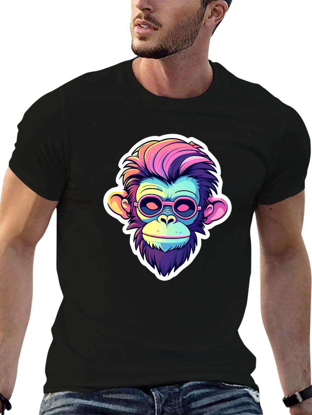 Funky Monkey Graphic Tee - Cool Ape Design