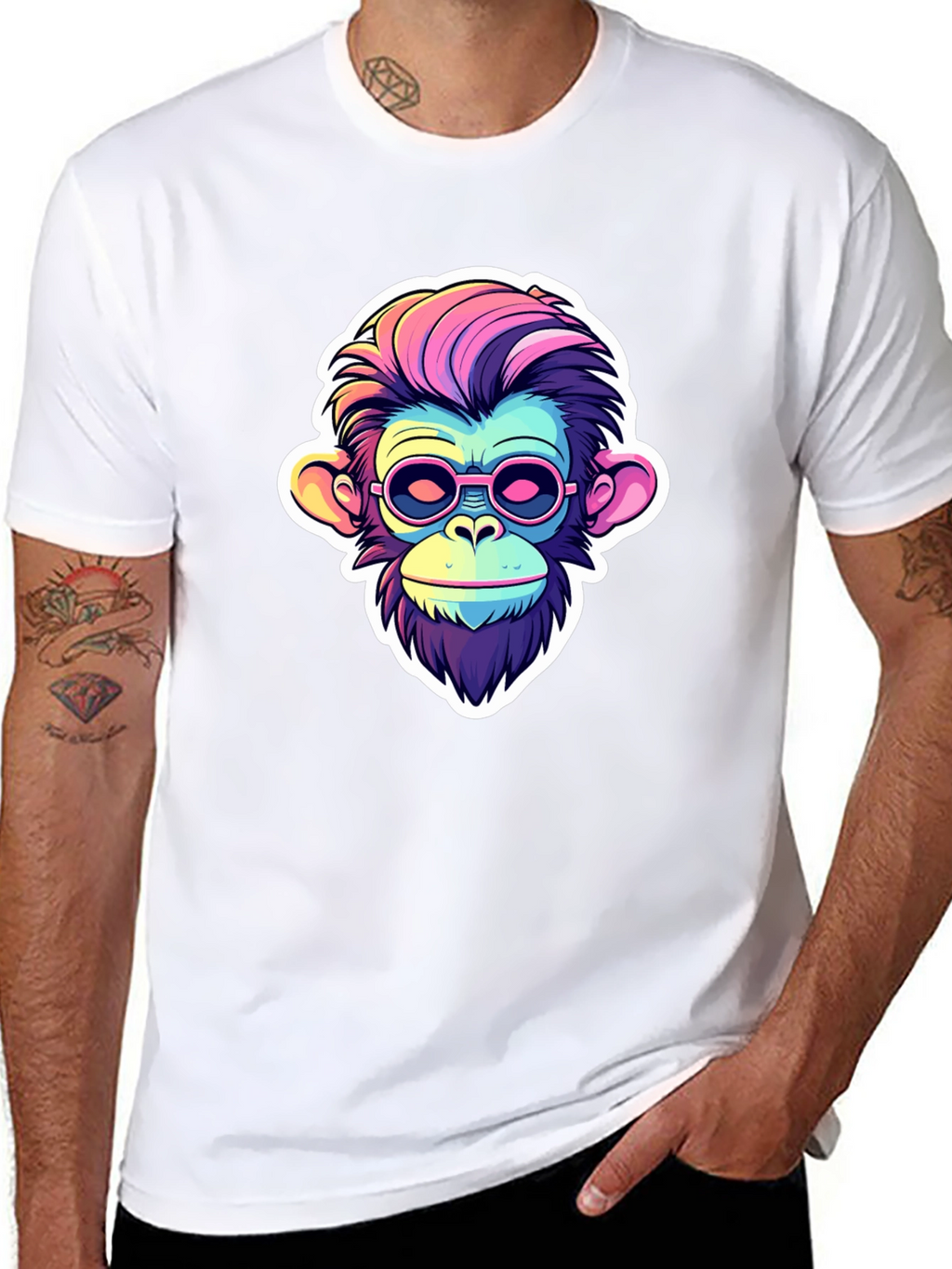 Funky Monkey Graphic Tee - Cool Ape Design