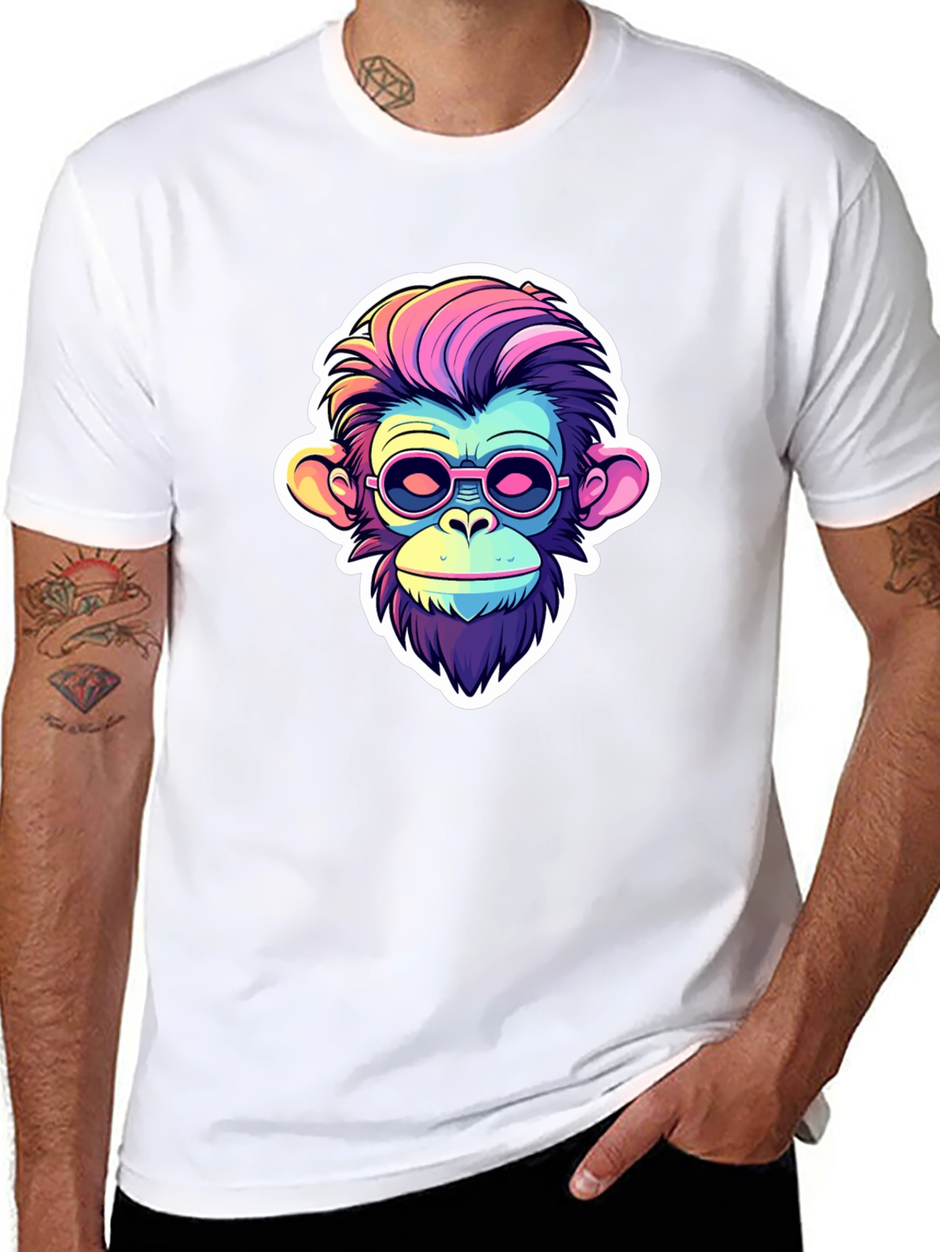 Funky Monkey Graphic Tee - Cool Ape Design