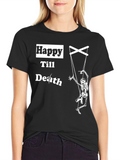 Happy Till Death Skeleton Puppet T-Shirt