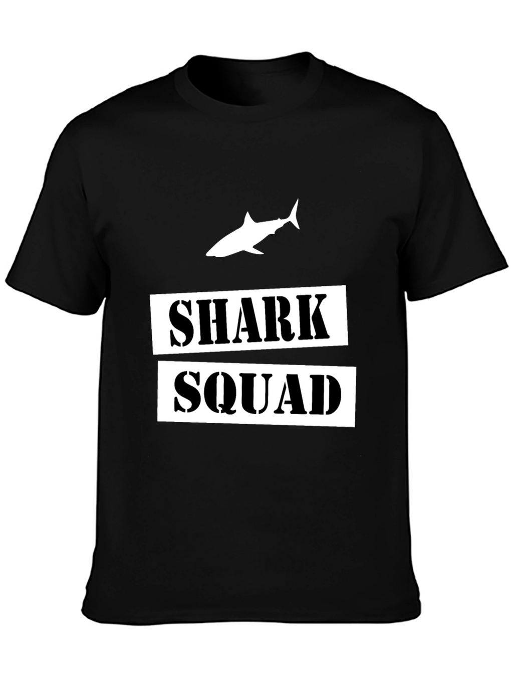 Shark Squad Graphic T-Shirt - Black