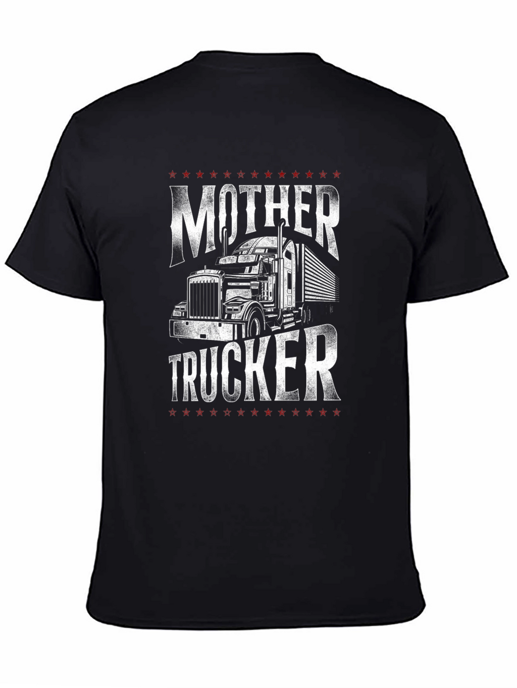 Mother Trucker Graphic T-Shirt - Black
