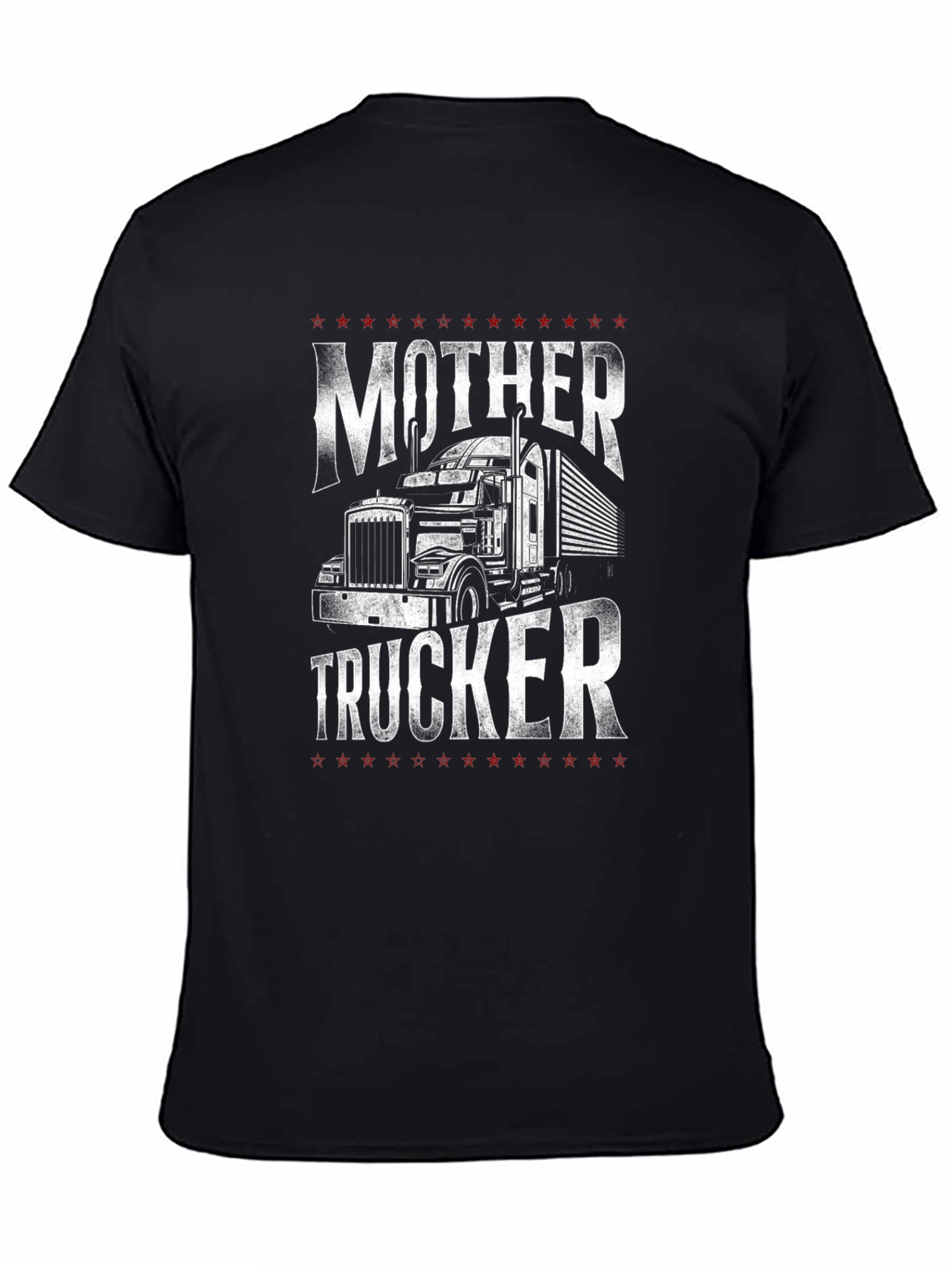 Mother Trucker Graphic T-Shirt - Black