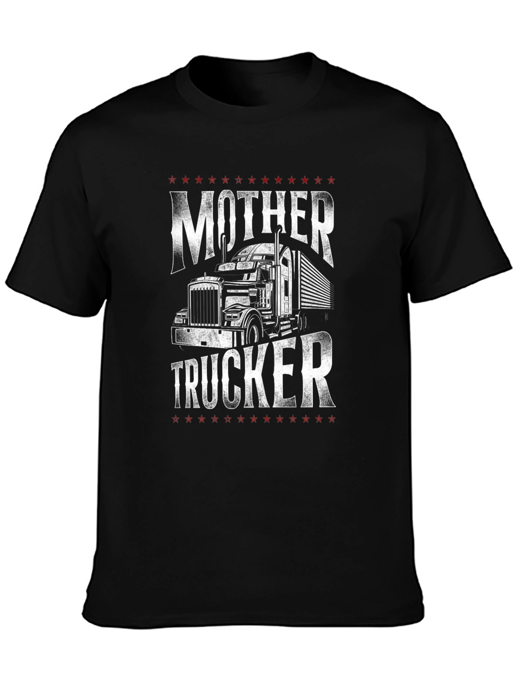 Mother Trucker Graphic T-Shirt - Black
