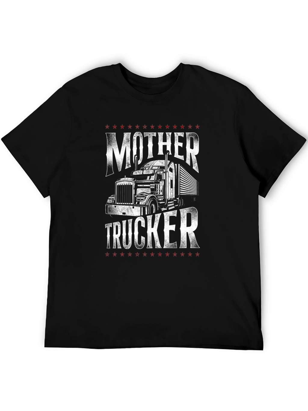 Mother Trucker Graphic T-Shirt - Black