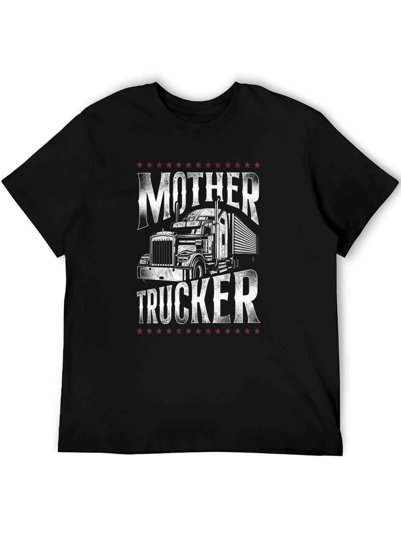 Mother Trucker Graphic T-Shirt - Black