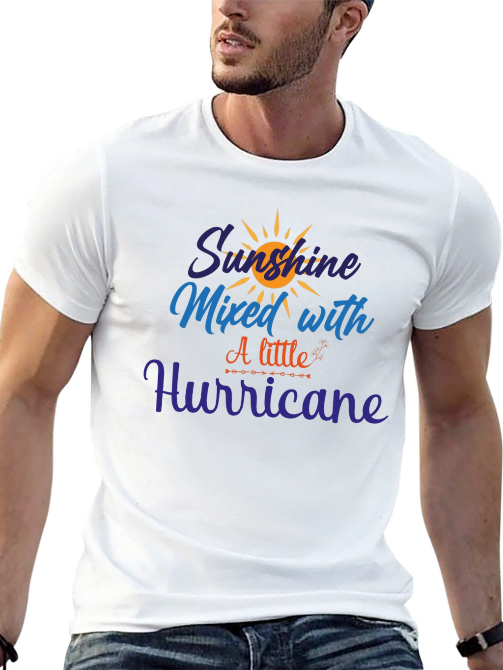 Sunshine Mixed with Hurricane Graphic Tee