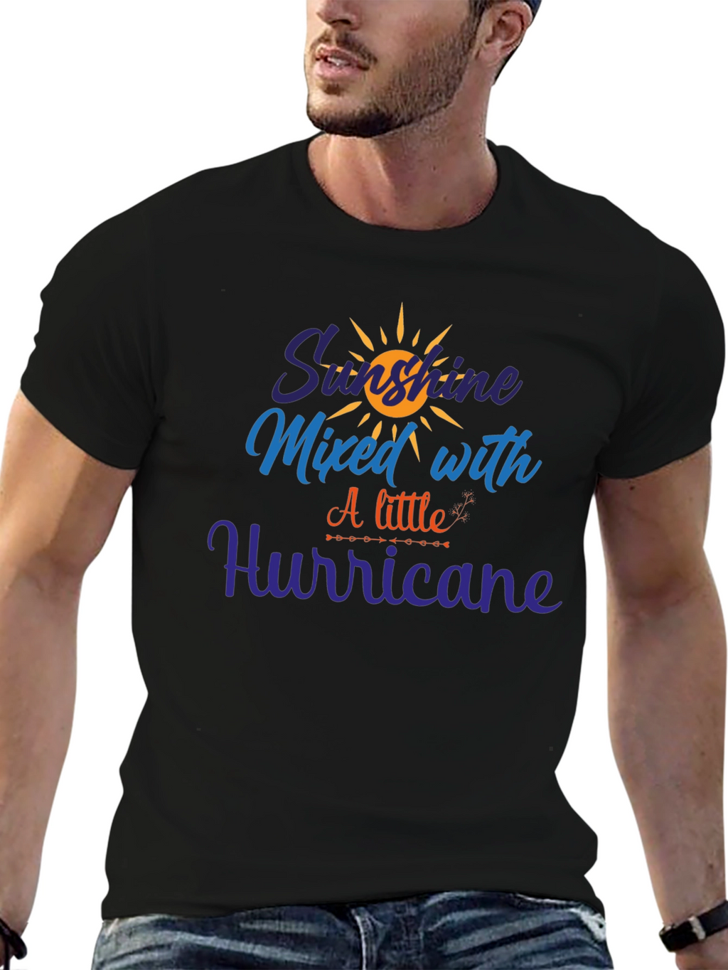 Sunshine Mixed with Hurricane Graphic Tee